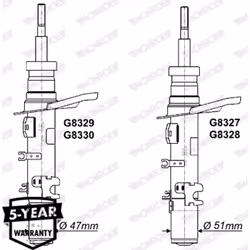 Amortisseur MONROE G8327