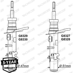 Amortisseur MONROE G8327