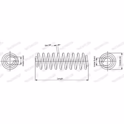 Ressort de suspension MONROE OESpectrum SPRINGS MONROE SP4073