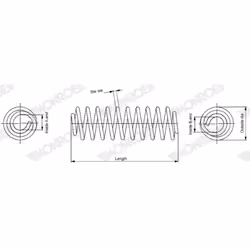 Ressort de suspension MONROE SP4122