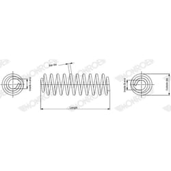 Ressort de suspension MONROE SP4423