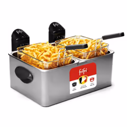 Frifri 1998, 9 L, 3 kg, Double, Acier inoxydable, Métal, 6400 W
