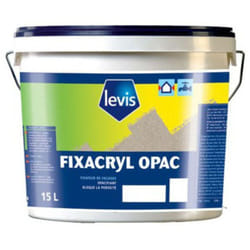 Levis - Fixacryl Opac Fixateur Acrylique - Maçonneries Extérieures - 15 Litres