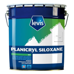 Levis - Planicryl Siloxane Peinture Mate - Murs & Plafonds - Intérieur Couleur: blanc - Conditionnement: 12,5L