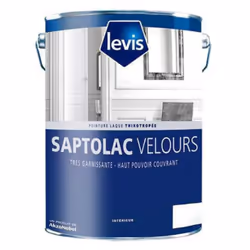 Aspect velouté soyeux Ne coule pas Beau tendu et très garnissant Peinture laque velours thixotropée garnissante à base de rés ...