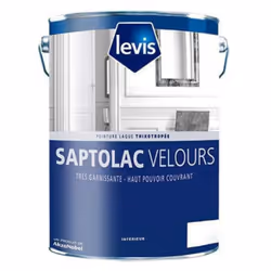 Aspect velouté soyeux Ne coule pas Beau tendu et très garnissant Peinture laque velours thixotropée garnissante à base de rés ...