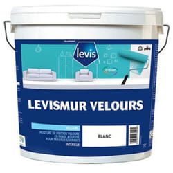 Levis - mur Velours Peinture Acrylique - Murs & Plafonds - Intérieur Finition: Velours - Couleur: Blanc - Conditionnement: 15L