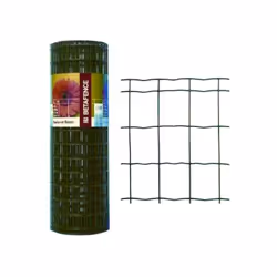 Treillis électrosoudé galvanisé et plastifié Fil double bord supérieur et inférieur Fils horizontaux ondulés Maille mm 76,2x6 ...
