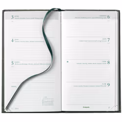 Brepols Ecorama Kazar, Agenda hebdomadaire, Reliure à l'anglaise, Allemand, Néerlandais, Anglais, Espagnol, Français, Italien ...