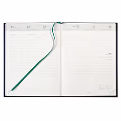 Merkloos Ecotiming Kazar, Agenda hebdomadaire, 8:00 - 22,00, Reliure à l'anglaise, Allemand, Néerlandais, Anglais, Espagnol, ...