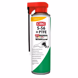 CRC 5-56 + PTFE, Métal, 500 ml, Aérosol, Vert, Rouge, Blanc, 65 mm, 65 mm