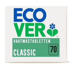 Ecover - Tablettes Lave-Vaisselle Classiques - 70 pièces - élimine les résidus incrustés - citron & citron vert