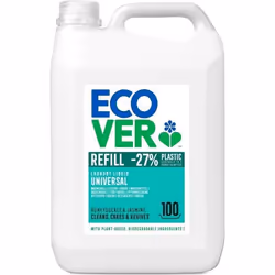 ECOVER Lessive Liquide Universel 5L - 100 Lavages - Chèvrefeuille & Jasmin
