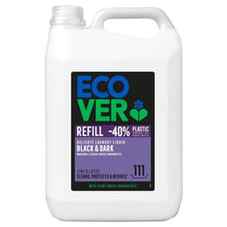 Ecover - Lessive Noir & Foncés - Grand Format 5 L - 111 lavages - protège les couleurs foncées - fleur de lys & lotus