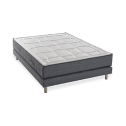 Les Tendances - deko dream Ensemble matelas + sommier 140x190 cm - Mousse memoire - 28cm - 5 zones - Ferme - hotel premium lux