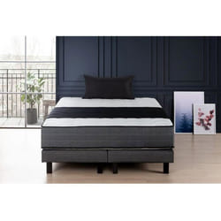 Les Tendances - Deko Dream Ensemble Matelas + Sommiers 180x200 - Mousse Memoire - 28cm - 5 Zones - Ferme - Hotel Premium Lux