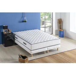 Les Tendances - deko dream Ensemble matelas 180 x 200 + 2 sommiers 2 x 90 x 200 - Ressorts - 24 cm - 5 zones - Equilibre - detente