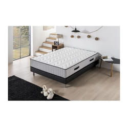 Les Tendances - hotel supreme Ensemble Matelas + Sommier 160 x 200 - Ressorts - 7 zones - Ferme - 27 cm
