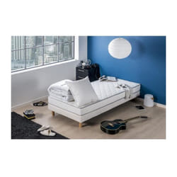 Les Tendances - deko dream Pack Star Matelas 90x190 + Couette 140x200 + Oreiller 60x60 - 16 cm