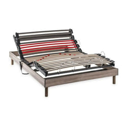 DEKO DREAM Ensemble matelas+sommier relaxation électrique COMFORT Samba - 140x200 cm - Matelas mousse