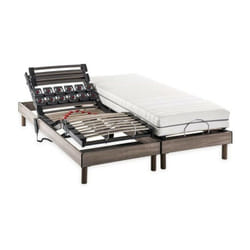 Les Tendances - deko dream Ensemble matelas+sommier relaxation électrique ergo 2 Dreamzone - 2x90x200 cm - Matelas ressorts ensachés