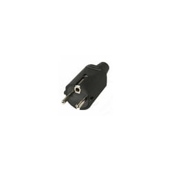 FICHE MALE ETANCHE IP44 16A NOIRE