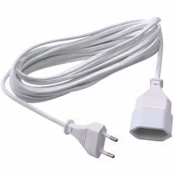 Rallonge pour usage en 2.5A maximum. Degré de protection: IP20. Pour usage à l'intérieur. Sans terre.