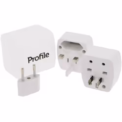 Idéal pour utiliser tous vos appareils électriques à l'étranger, ce set d'adaptateurs contient 3 fiches. Un adaptateur A : fi ...
