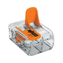 WAGO BORNE LEVIER 2X0.2-4MM 10 PIECES
