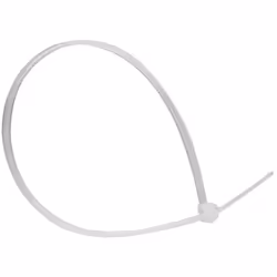 Collier 150x2.5mm blanc 100sc