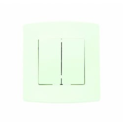 Interrupteur Double Encastrable Blanc