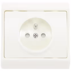 Lot de 6 prises 2P+T PROFILE - Blanc