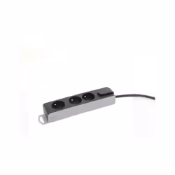 BLOC 3 PRISES INT 1.5M NOIR