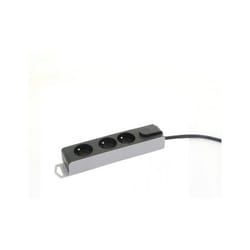 BLOC 3 PRISES INT 1.5M NOIR