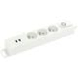 PROFILE Blocs Multiprise x3 + 2 Ports USB + Interrupteur - 15 m - Blanc
