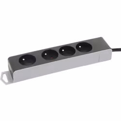 Nombre de prises: 4 Broche de terre Longueur de cordon: 1,5m Pour usage en intérieur.
