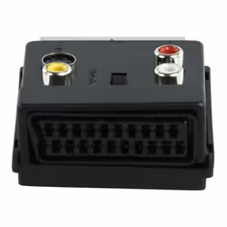 Valueline SCART 60, 3 x RCA + S-Video, 2 x SCART (21-pin), Mâle, Femelle, Nickel, Noir