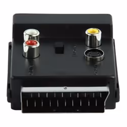 Valueline SCART 60 câble vidéo et adaptateur 3 x RCA + S-Video 2 x SCART (21-pin) Noir