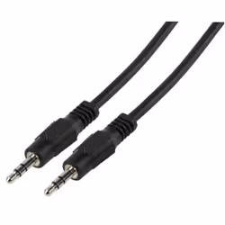 Valueline CABLE-404, 3,5mm, Mâle, 3,5mm, Mâle, 1,2 m, Noir