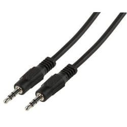 Valueline CABLE-404 câble audio 1,2 m 3,5mm Noir