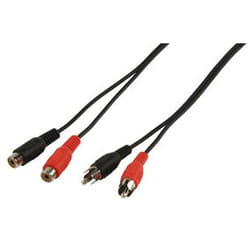 Valueline CABLE-451/5 câble audio 5 m 2 x RCA Noir, Rouge