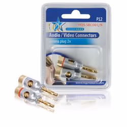 HQ Banana Plugs 2x, Banana, Or, 2 pièce(s)