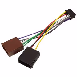 HQ 1x Radio - 2x Car, Adaptateur ISO, 1x Radio, 2x Car, Multicolore, 0,2 m