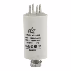 Fixapart W1-11000, Fixed capacitor, Cylindrique, Blanc, Secteur, 450 V, 28 mm