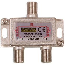 König FC-2SPLT-ST-KN séparateur ou commutateur de câbles Diviseur de câbles