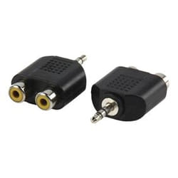 Valueline AC-010 changeur de genre de câble RCA 3,5mm Noir