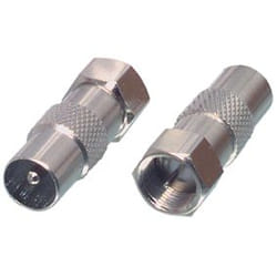 Valueline FC-029 changeur de genre de câble F Coaxial Argent