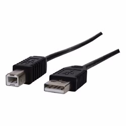 Valueline CABLE-141/3HS, 3 m, USB A, USB B, USB 2.0, 480 Mbit/s, Noir