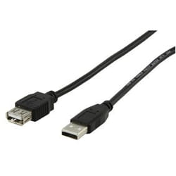 Valueline CABLE-143HS câble USB 1,8 m USB 2.0 USB A Noir