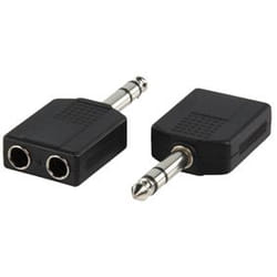 Valueline AC-015 changeur de genre de câble 6.35mm 6,35 mm Noir